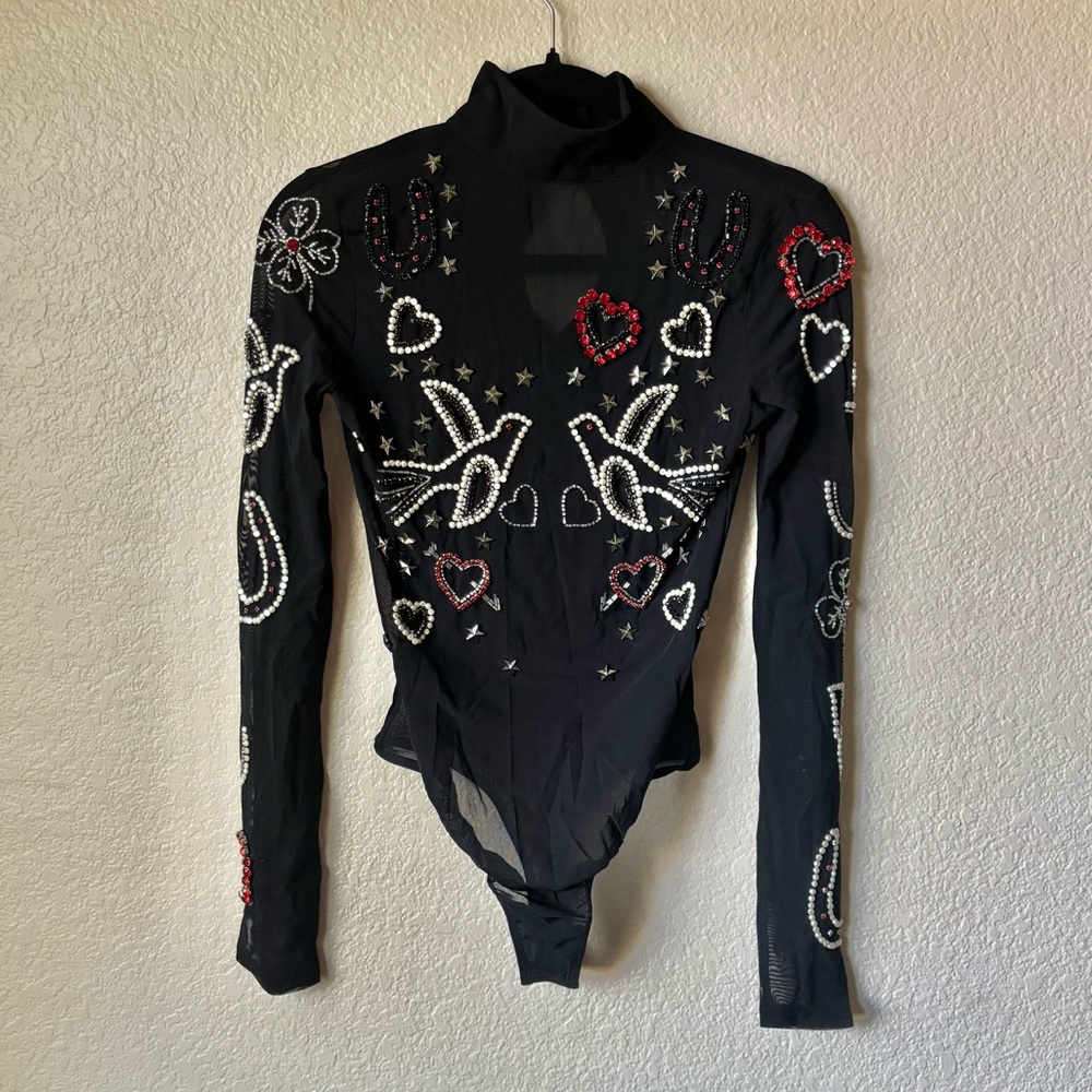 Flip em the bird mesh bodysuit - Picture 6 of 9